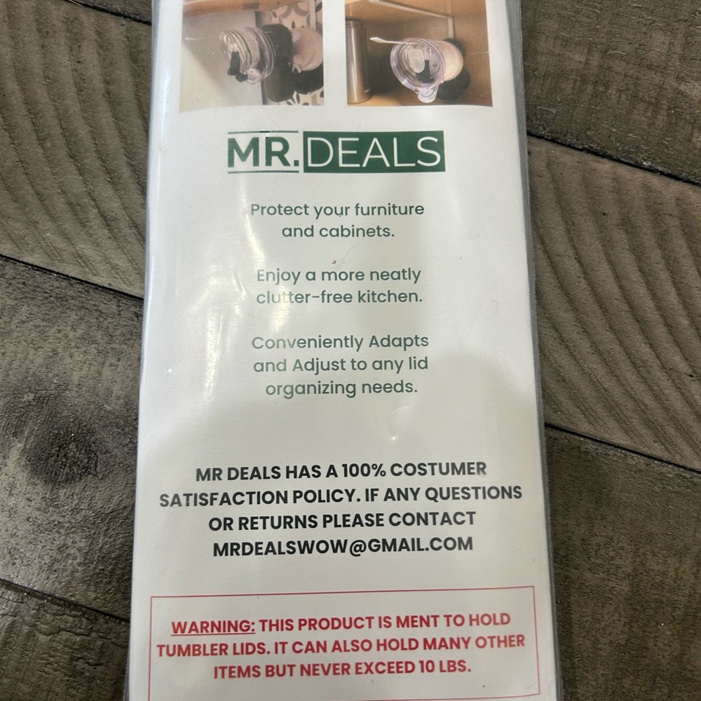 MR. DEALS Lid Organizer